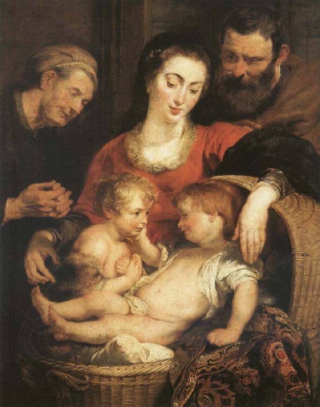 Peter Paul Rubens The Sacred Family with Holy Isabel Sweden oil painting art